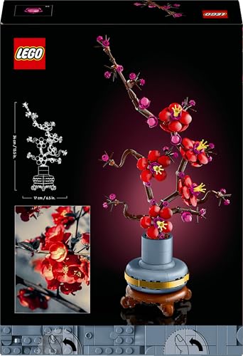 LEGO Botanicals Pflaumenblüte - Pflegeleichte Blumendeko aus der Botanik Kollektion - Kreatives Bauset für Erwachsene - Entspannende Aktivität - Künstliche Pflanze zum Sammeln 10369