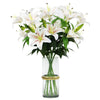 Olrla 60cm lang Künstliche Lilien 4 Stiele, Gesamt 8 Blütenköpfe 4 Knospen 3D künstliche Tigerlilie, Blumen für Hochzeit, Zuhause, Hotel, Büro, Dekoration (Farbverlauf, Champagnerfarben)