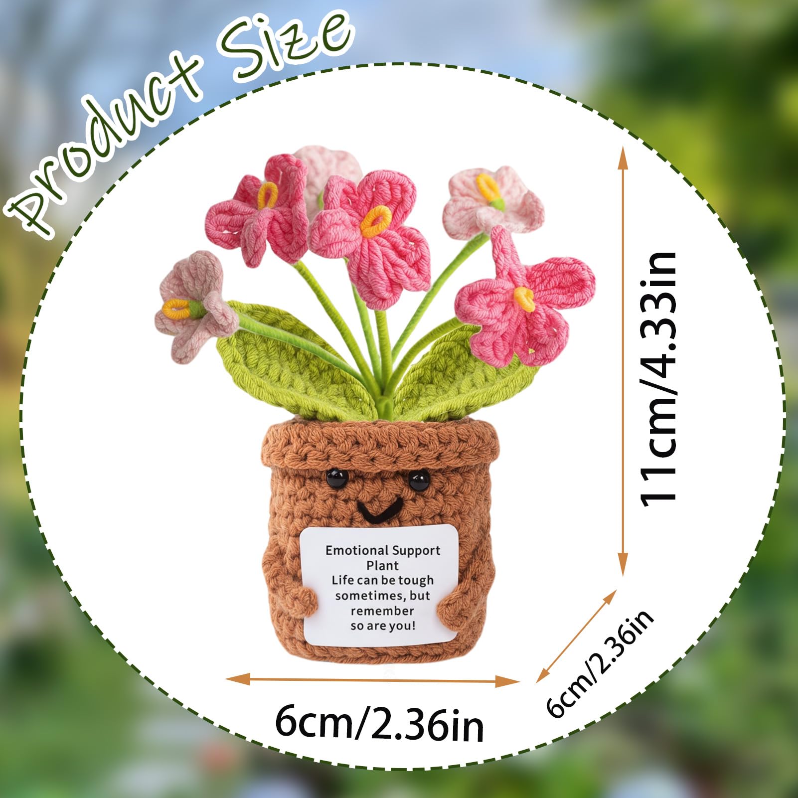 Pocket Hug Vergissmeinnicht-Blumen Jahrestag Geschenk für Ihn Sie, Partner Geschenke, Handgehäkelter Vergissmeinnicht Figuren, Hochzeitstaggeschenke für Männer Frauen, Geschenk für Freundin Freund