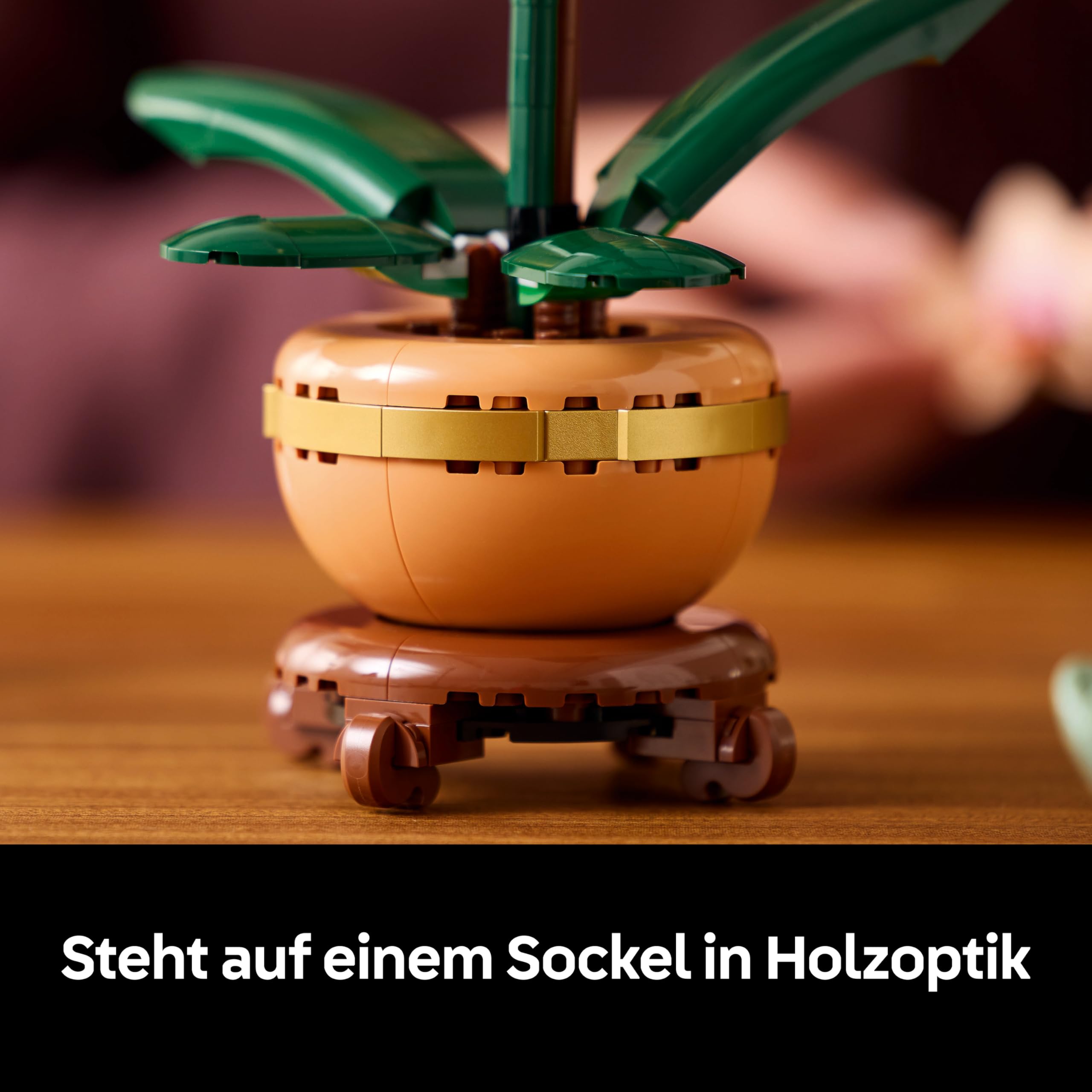 LEGO Botanicals Mini-Orchidee - Set mit Kunstblumen für Erwachsene - Zimmerpflanze mit Blumentopf im Terrakotta-Stil - DIY Geschenkidee zum Geburtstag - 10343