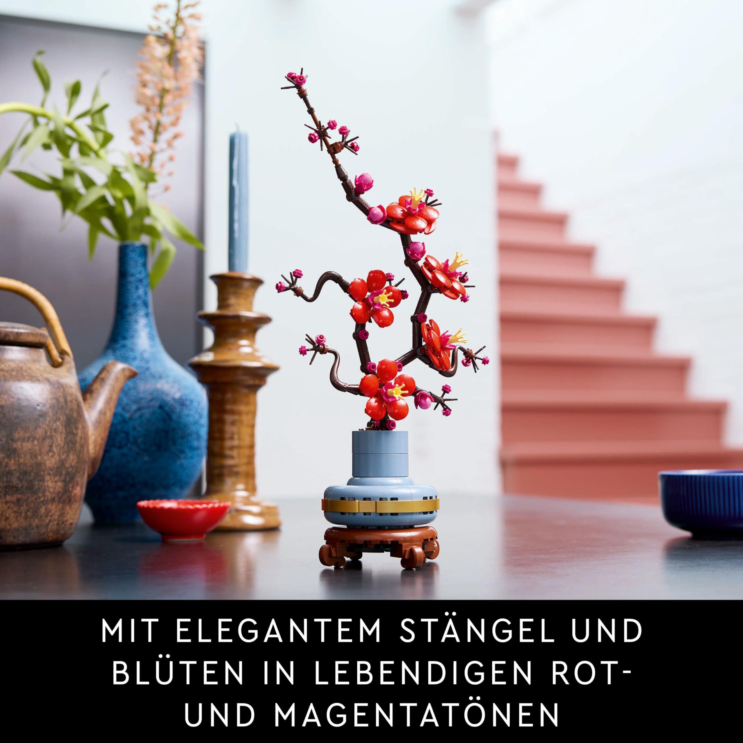 LEGO Botanicals Pflaumenblüte - Pflegeleichte Blumendeko aus der Botanik Kollektion - Kreatives Bauset für Erwachsene - Entspannende Aktivität - Künstliche Pflanze zum Sammeln 10369